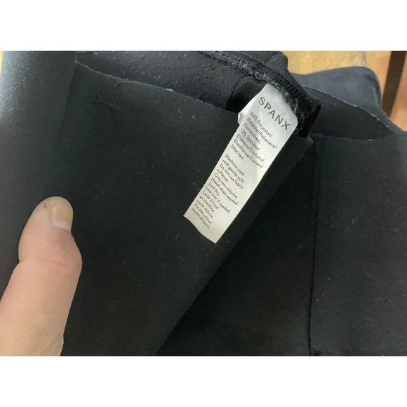 Spanx By Sara Blakely Leggings Women M Seamless Sculpt Shaping Black - Picture 6 of 10